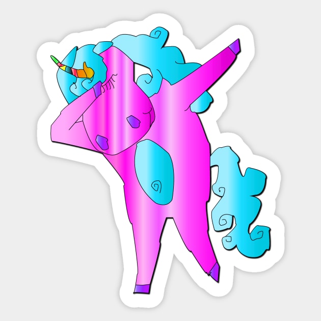 Unicorn dabbing dance Sticker by Shadowbyte91